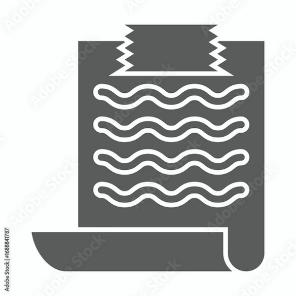 Fototapeta notepad icon, paper vector