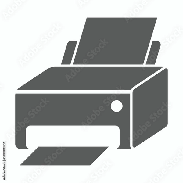 Fototapeta printer icon, fax vector