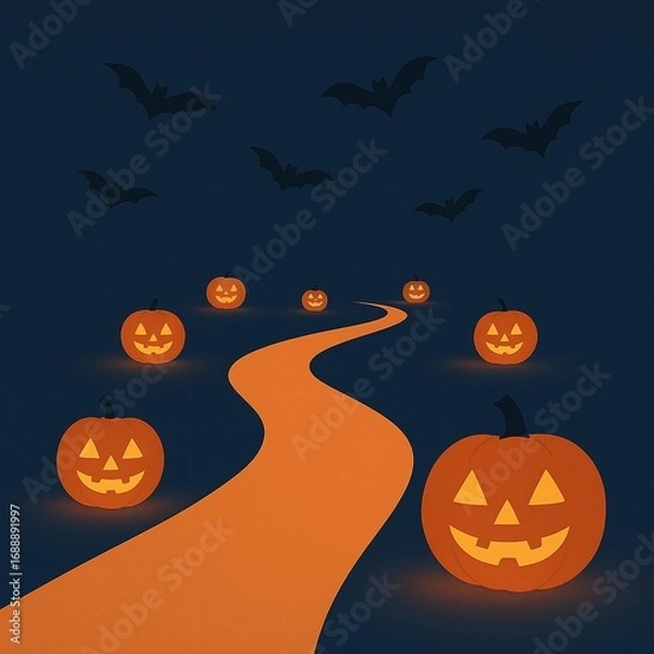 Obraz halloween pumpkin background