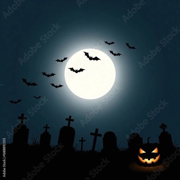 Fototapeta halloween background with pumpkin