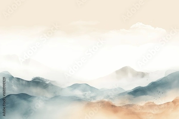 Fototapeta Mountain landscape backgrounds abstract.