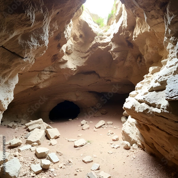 Fototapeta Taskuyu cave is located in Taskuyu Village, approximately 10 km northwest of Tarsus district of Mersin province. Taskuyu Cave in Tarsus, Mersin, Turkey.