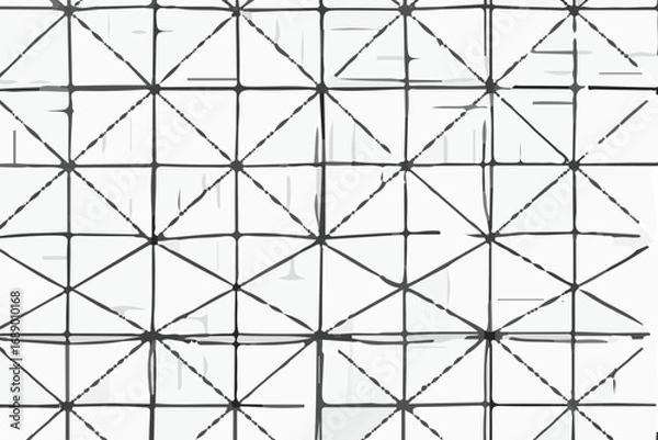 Obraz Abstract Monochrome Geometric Pattern