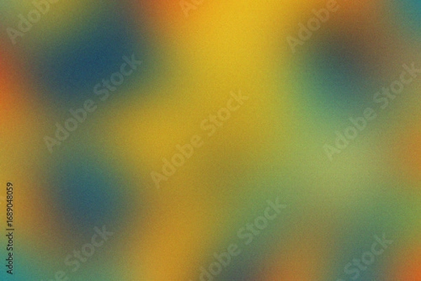 Fototapeta Abstract background with a soft blend of yellow, green, and blue hues and a subtle grainy texture image