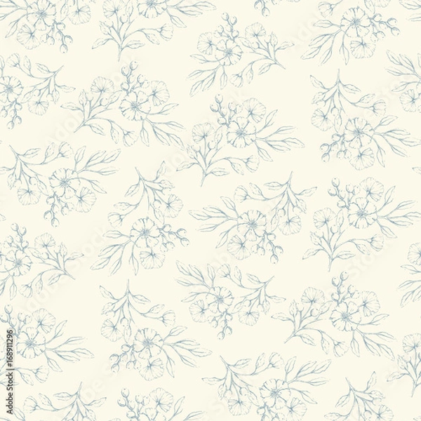 Fototapeta Floral seamless pattern