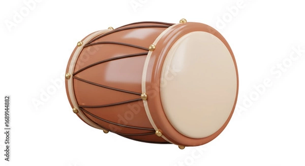 Obraz Drum Illustration Isolated on White
