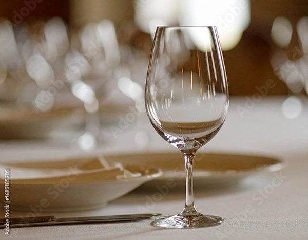 Obraz ワイングラスと食器