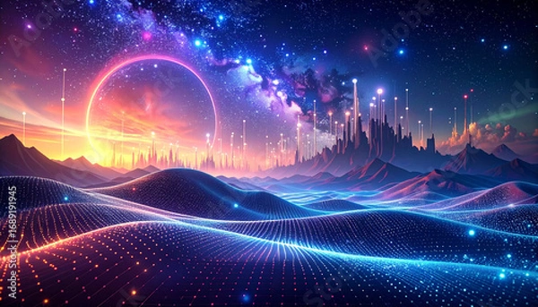 Obraz virtual fractal realms