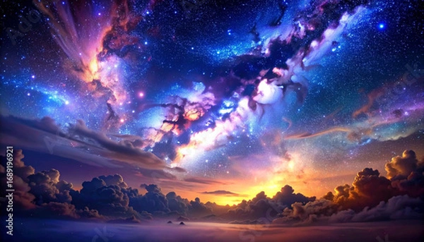 Obraz sunrise in the mountains