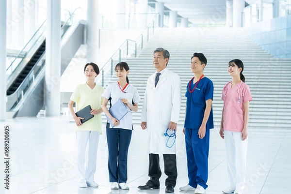 Obraz 病院で働く医療スタッフ