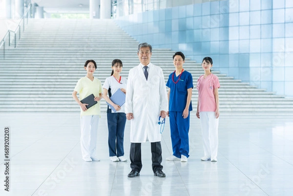 Obraz 病院で働く医療スタッフ