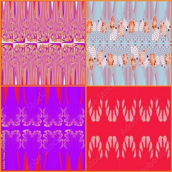 Fototapeta Fabric pattern, graphic design, decoration, colors