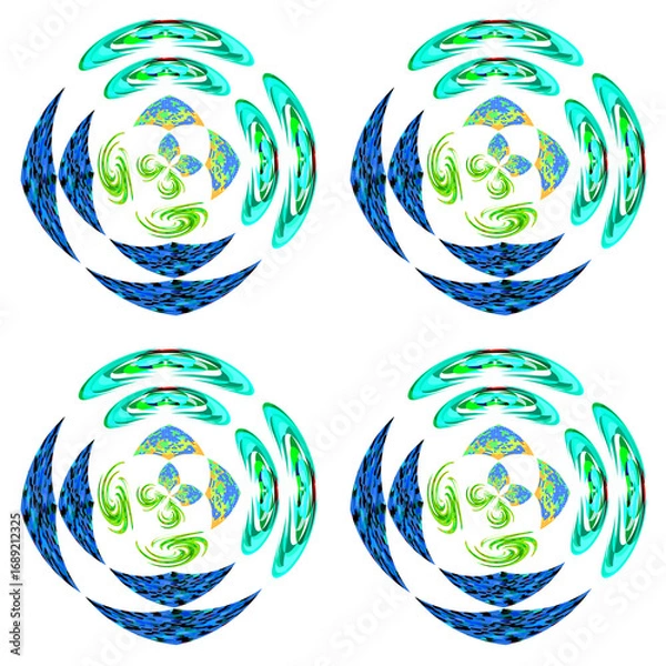 Fototapeta Fabric pattern, graphic design, decoration, colors
