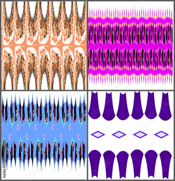 Fototapeta Fabric pattern, graphic design, decoration, colors
