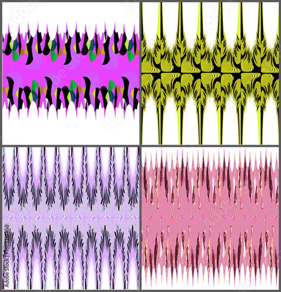 Fototapeta Fabric pattern, graphic design, decoration, colors