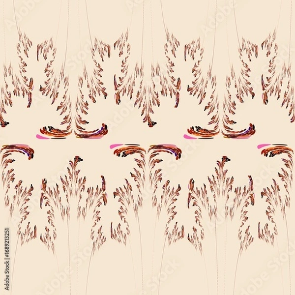 Fototapeta Fabric pattern, graphic design, decoration, colors