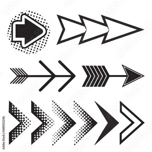 Obraz vector set of arrows
