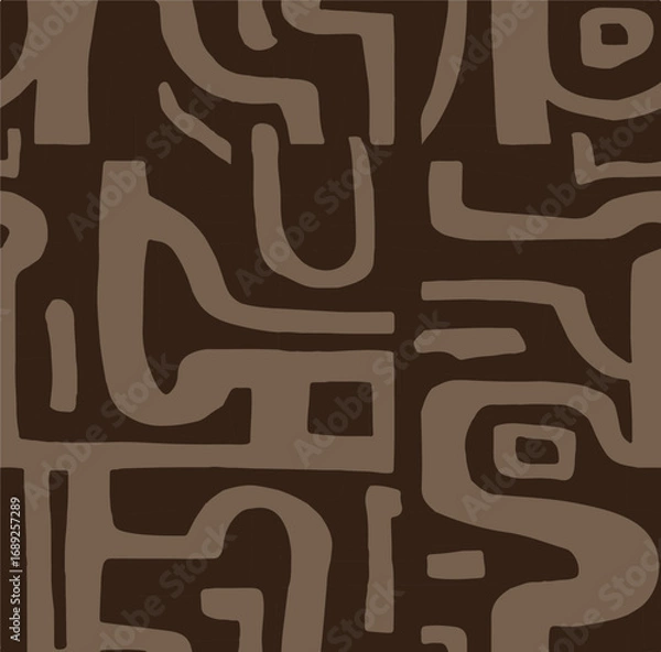 Obraz pattern, abstract, vector, flower, leaves, floral, texture, tropical, background, design, vintage, art, illustration, retro, creative, seamless, card, geometric, wallpaper, graphic, seamless pattern, 