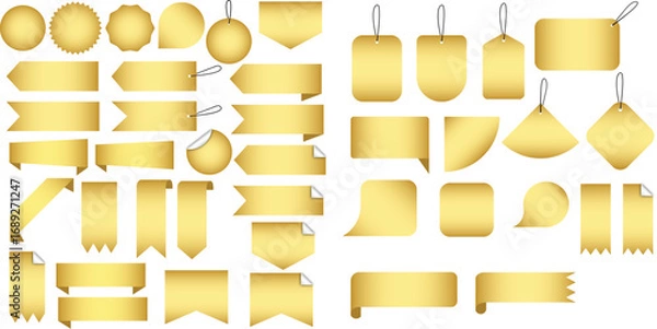 Obraz Set of Gold Price Tag
