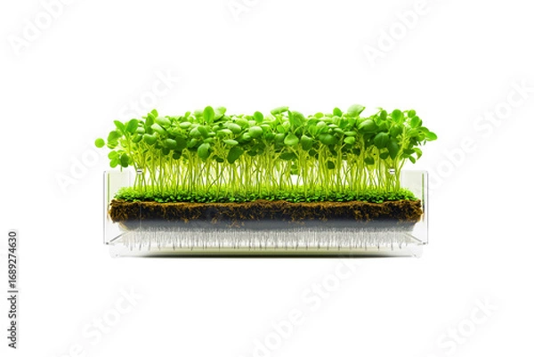 Fototapeta A Cutaway View of a Modern Aeroponic Hydroponic System