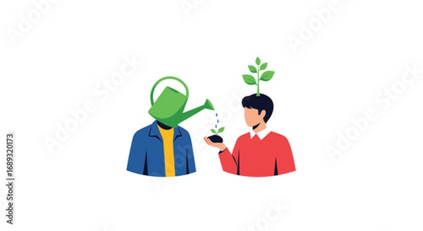 Fototapeta Nurturing personal growth and development through continuous learning and mentorship