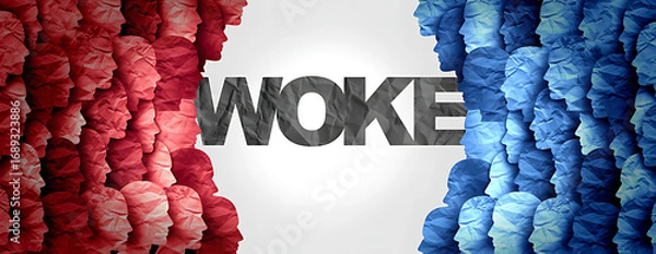 Fototapeta Understanding the Cultural Divide The Emergence of Wokeness and Its Societal Impact