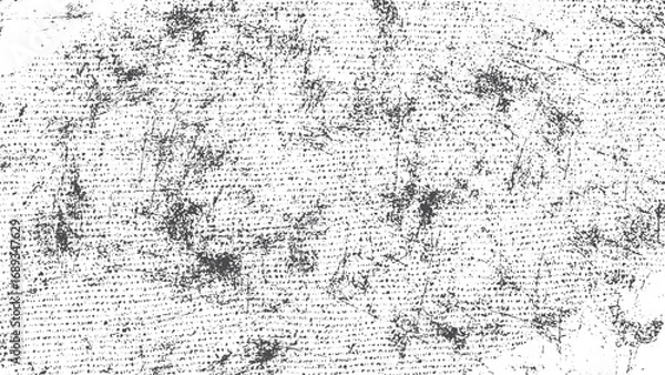 Fototapeta Dust distress grainy texture with grunge halftone style background. Vector distressed backdrop with grain noise particles and rust effect. 