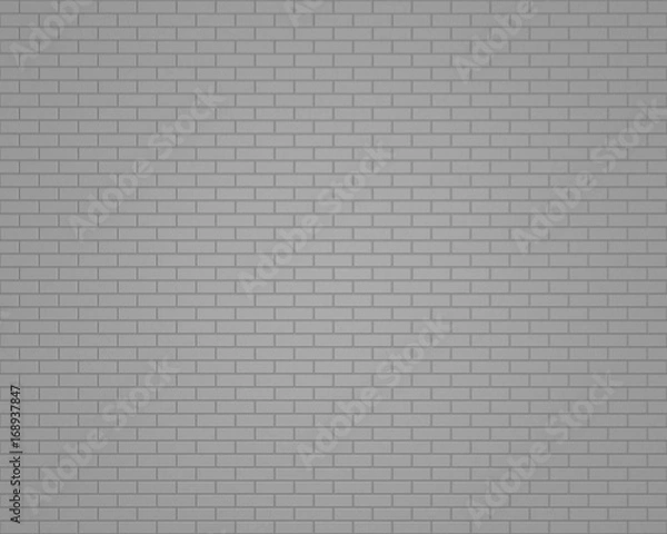 Obraz 3D rendering grey brick wall