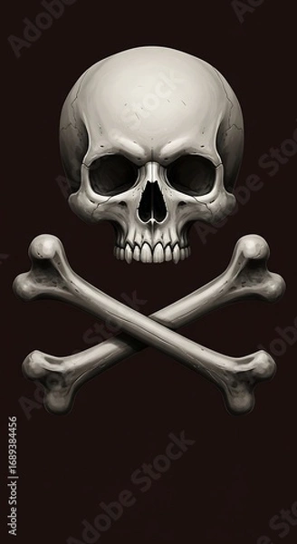 Obraz Memento Mori: Shadowed Skull