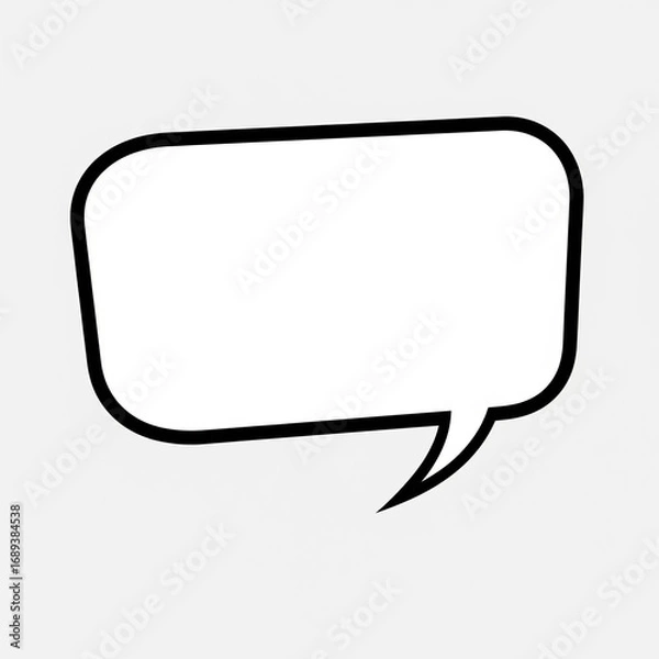 Fototapeta Blank Comic Speech Bubble Template 11