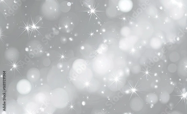 Obraz Abstract silver bokeh background