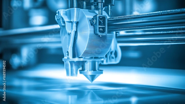 Obraz 3D Printer in Operation with Precision Mechanism