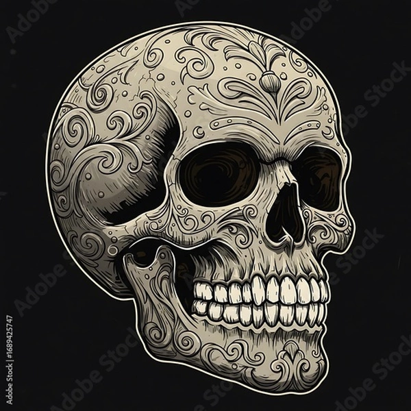 Obraz Ornate Skull's Whisper