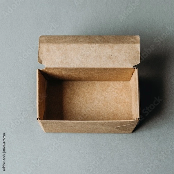Fototapeta Open Cardboard Box Container
