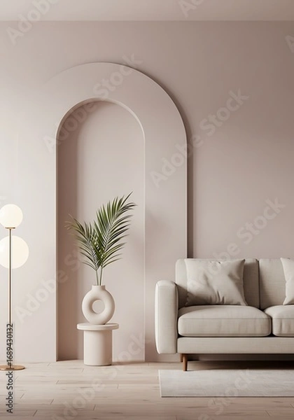 Obraz Blush Hues & Tranquil Spaces