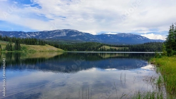 Obraz lake and mountains
