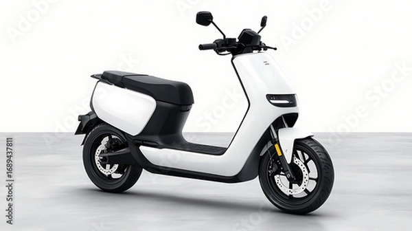 Fototapeta Modern Electric Scooter with Sleek White Design