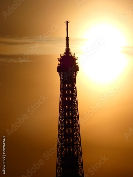 Obraz Eiffel tower Sunset