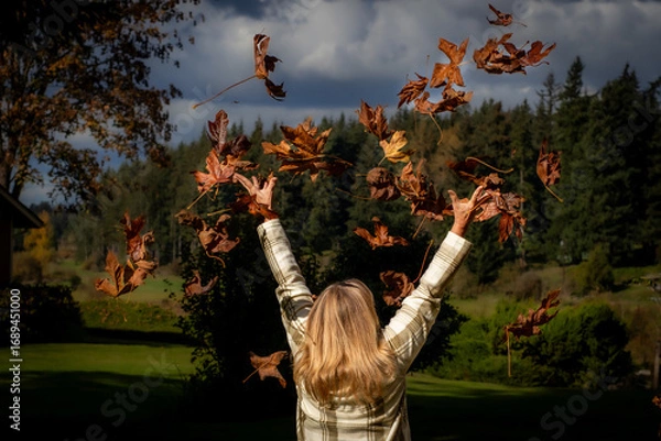 Obraz Fall Leaves Celebration