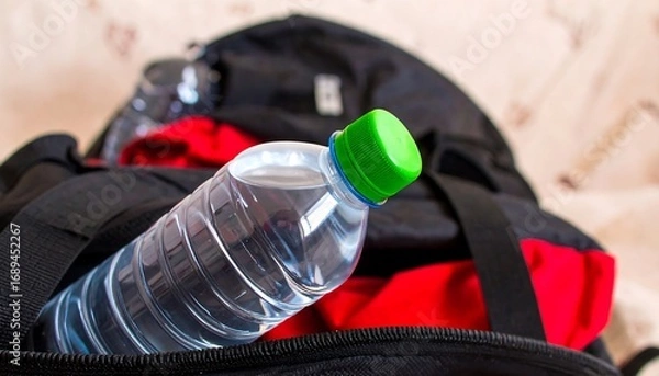 Obraz Water bottle in a backpack (1)