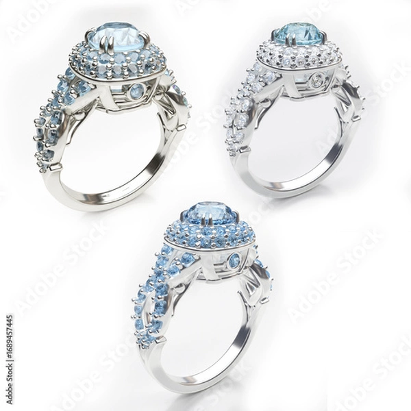 Obraz ring with diamonds