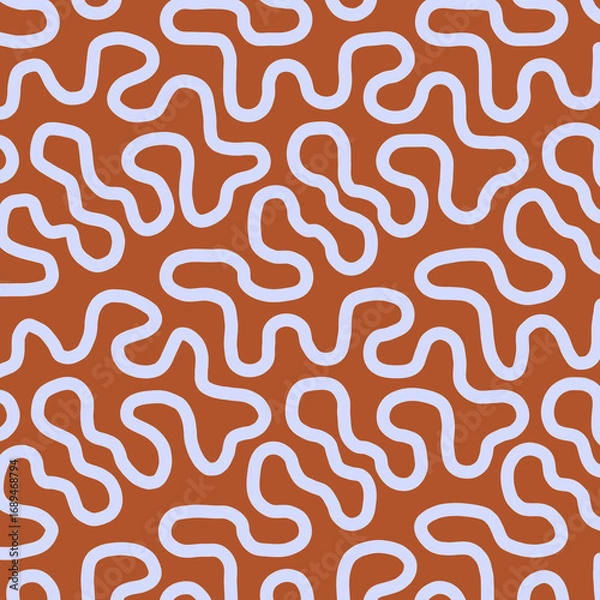 Obraz abstract blue lines pattern