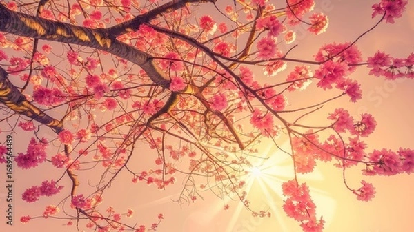 Obraz pink cherry blossom