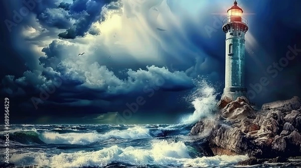 Obraz lighthouse on the coast