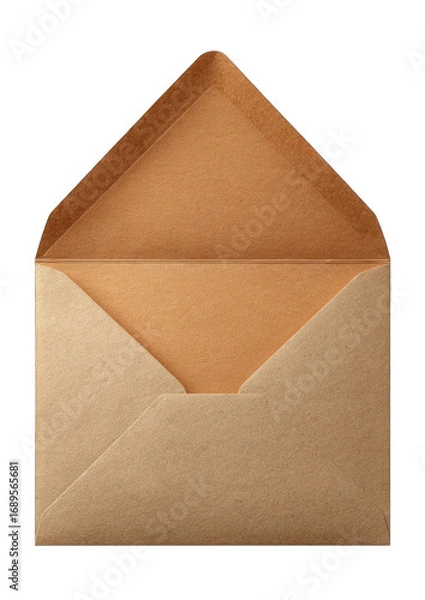 Obraz Open light brown envelope