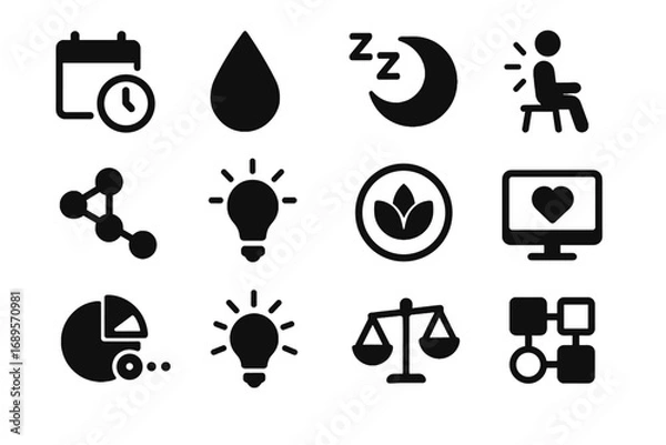 Fototapeta Tracker icon ai beam symbol suggestion reminder break icons vector life light