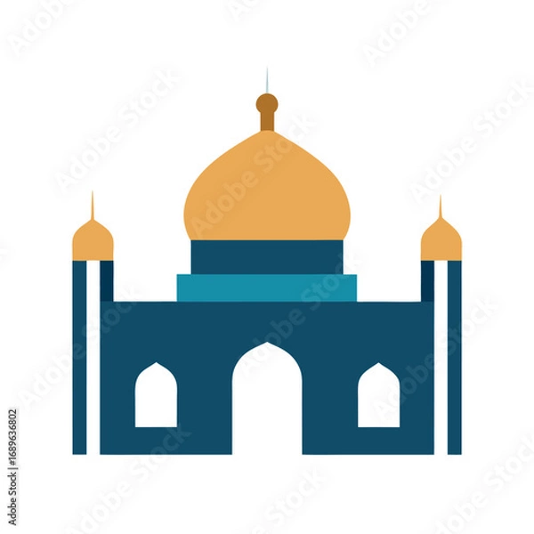 Fototapeta Minimal Islamic Architecture Mosque Artwork  