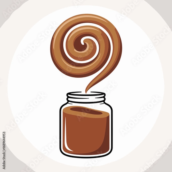 Fototapeta Chai Spice Jar with Flowing Aroma Design