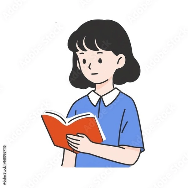 Fototapeta 読書をしている女性