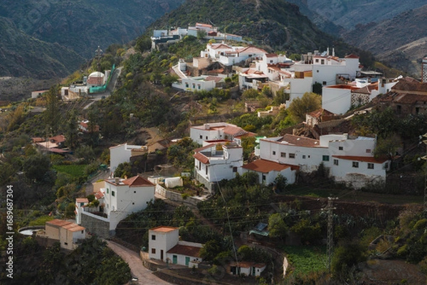 Obraz charming town in the mountains of Gran Canaria